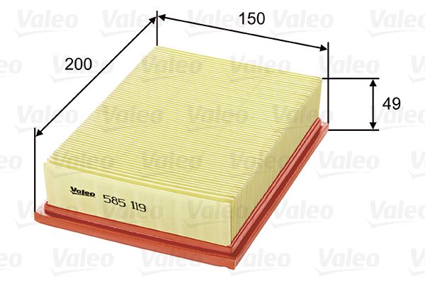 VALEO Luftfilter (585119)