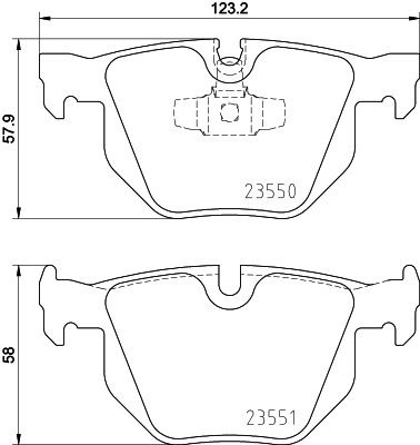 HELLA Bremsbelagsatz, Scheibenbremse (8DB 355 011-801)