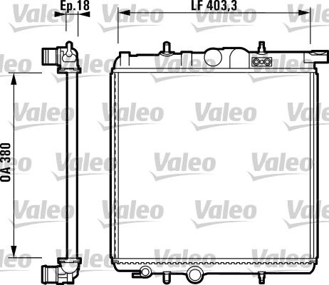 VALEO Kühler, Motorkühlung (732885)