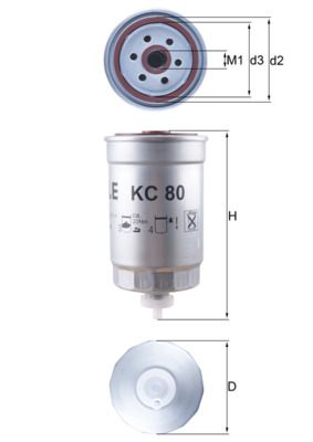 KNECHT Kraftstofffilter (KC 80)