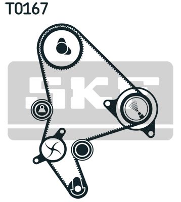 SKF Wasserpumpe + Zahnriemensatz (VKMC 03247)