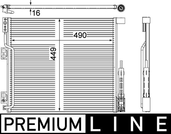 MAHLE Kondensator, Klimaanlage (AC 553 001S)