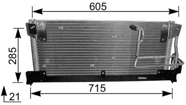 MAHLE Kondensator, Klimaanlage (AC 180 000S)