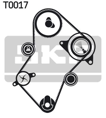 SKF Wasserpumpe + Zahnriemensatz (VKMC 03241)