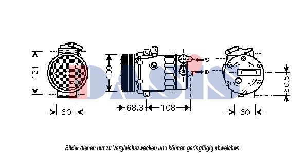 AKS DASIS Kompressor, Klimaanlage (851861N)