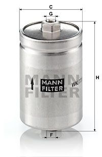 MANN-FILTER Kraftstofffilter (WK 725)