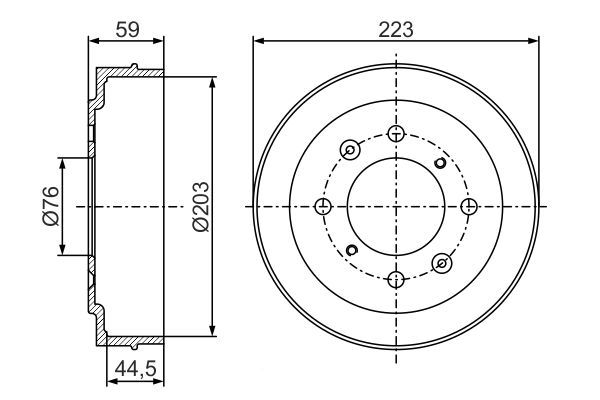 BOSCH Bremstrommel (0 986 477 234)