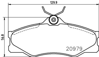 HELLA Bremsbelagsatz, Scheibenbremse (8DB 355 017-661)