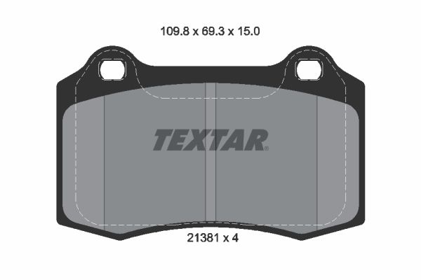 TEXTAR Bremsbelagsatz, Scheibenbremse (2138102)