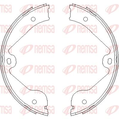 REMSA Bremsbacke, Feststellbremse (4735.00)
