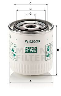 MANN-FILTER Ölfilter (W 920/38)