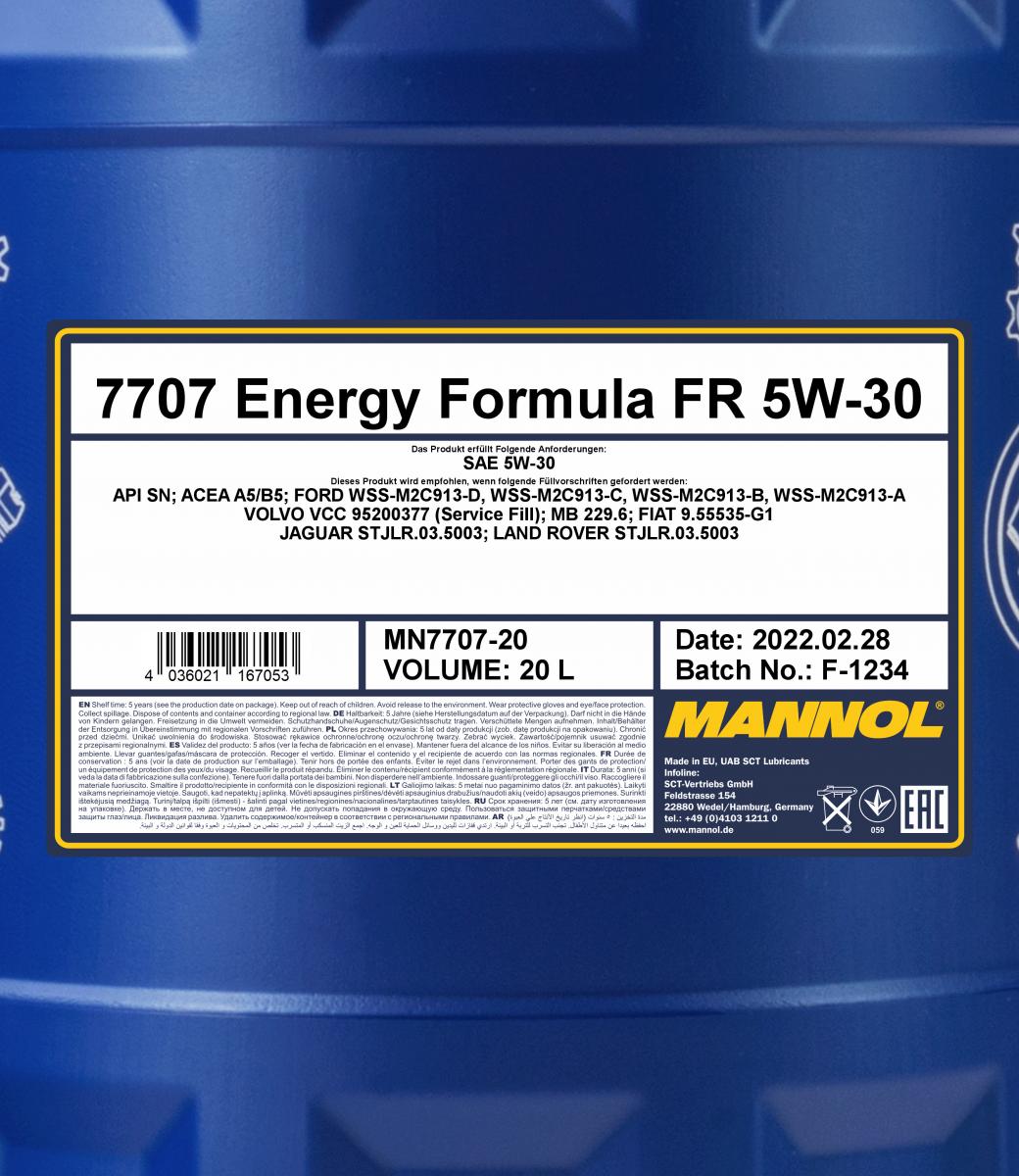 MN7707 Energy Formula FR 5W-30