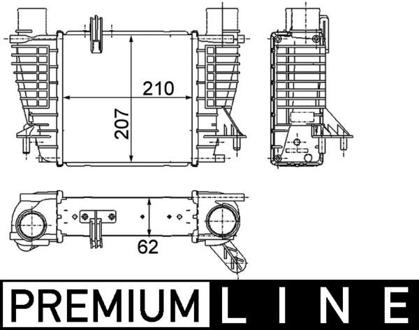 MAHLE Ladeluftkühler (CI 264 000P)