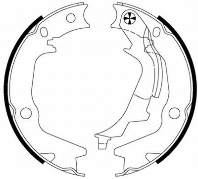 HELLA Bremsbackensatz, Feststellbremse (8DA 355 050-131)