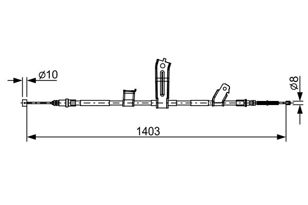 BOSCH Seilzug, Feststellbremse (1 987 482 522) Thumbnail