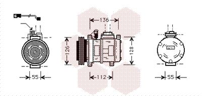 VAN WEZEL Kompressor, Klimaanlage (0600K228)