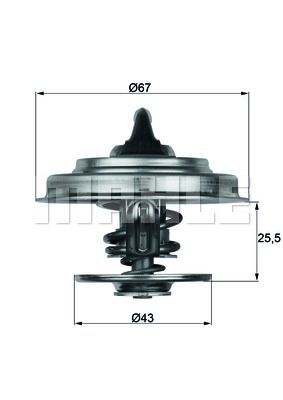 MAHLE Thermostat, Kühlmittel (TX 18 79D)