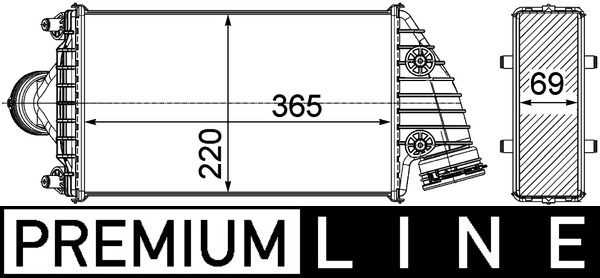 MAHLE Ladeluftkühler (CI 369 000P)