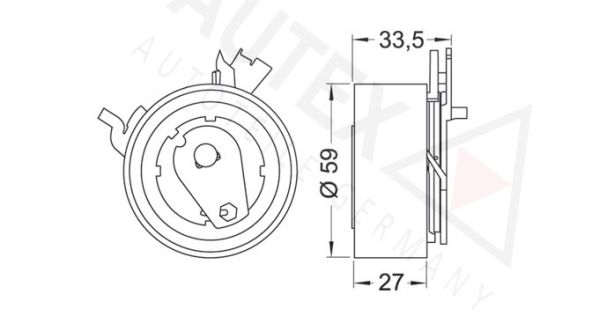 AUTEX Spannrolle, Zahnriemen (642002)