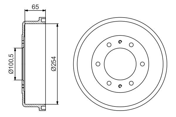 BOSCH Bremstrommel (0 986 477 163)