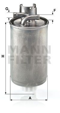 MANN-FILTER Kraftstofffilter (WK 829)