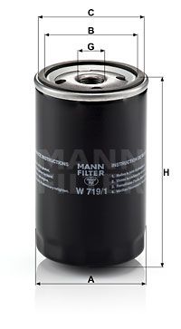 MANN-FILTER Ölfilter (W 719/1)