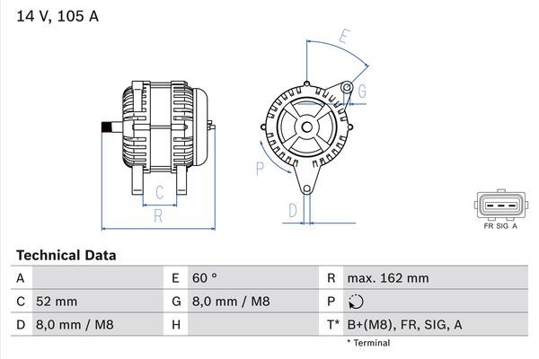 BOSCH Generator (0 986 081 090)