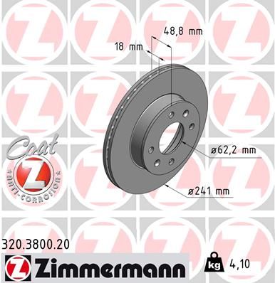 ZIMMERMANN Bremsscheibe (320.3800.20)