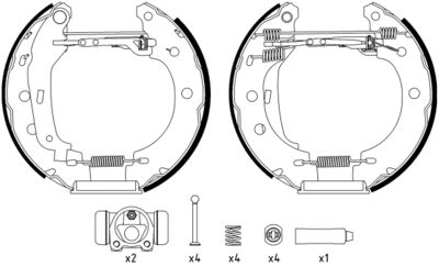 HELLA Bremsbackensatz (8DB 355 004-401)