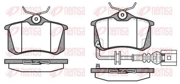 REMSA Bremsbelagsatz, Scheibenbremse (0263.41)