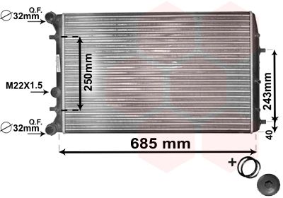 VAN WEZEL Kühler, Motorkühlung (76002010)