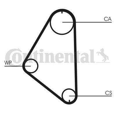 CONTINENTAL CTAM Zahnriemen (CT558)