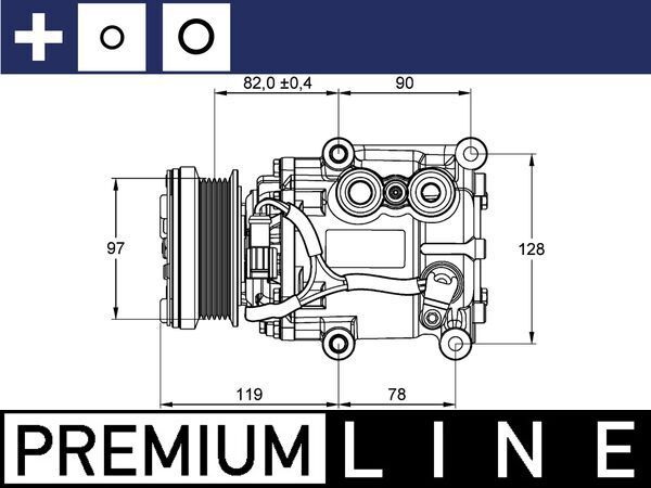 MAHLE Kompressor, Klimaanlage (ACP 1 000P)