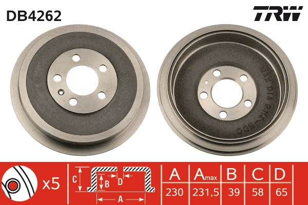 TRW Bremstrommel (DB4262)