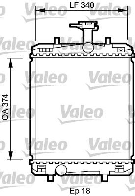 VALEO Kühler, Motorkühlung (735072)