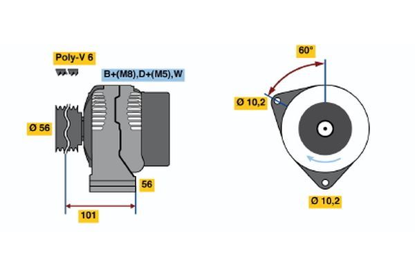 BOSCH Generator (0 986 041 040)