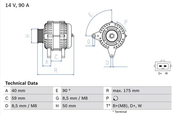 BOSCH Generator (0 986 038 370)