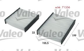 VALEO Filter, Innenraumluft (715556)