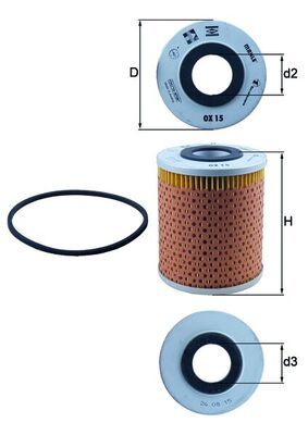 KNECHT Ölfilter (OX 15D)