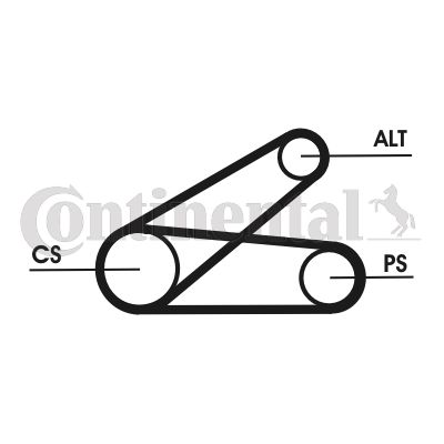 CONTINENTAL CTAM Keilrippenriemensatz (6PK873 ELAST T1)