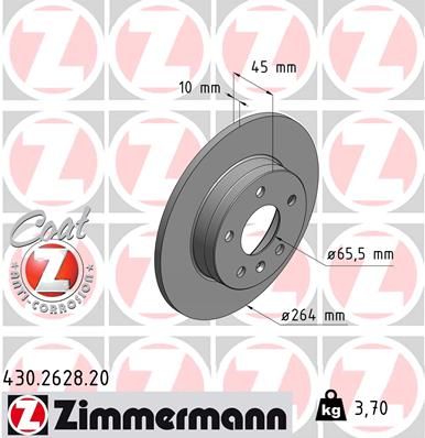 ZIMMERMANN Bremsscheibe (430.2628.20)