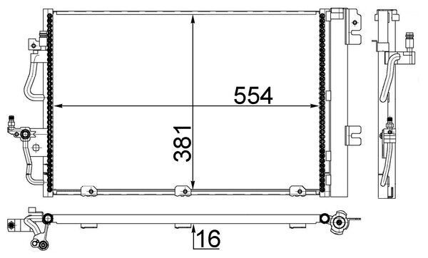 MAHLE Kondensator, Klimaanlage (AC 377 001S)