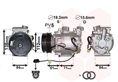 VAN WEZEL Kompressor, Klimaanlage (2500K275)