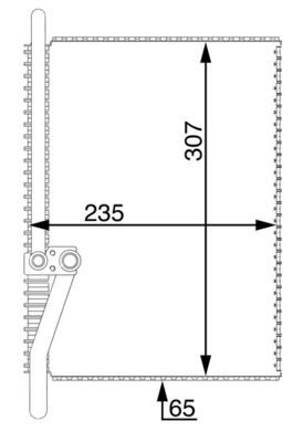 MAHLE Verdampfer, Klimaanlage (AE 74 000S)