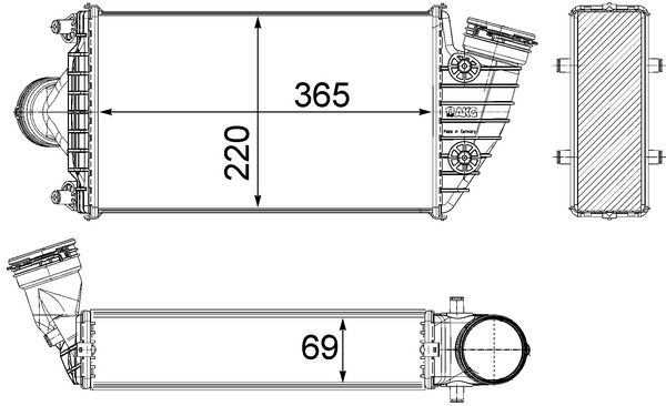 MAHLE Ladeluftkühler (CI 369 000S)