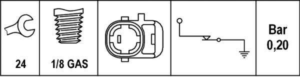 HELLA Öldruckschalter (6ZL 003 259-511)