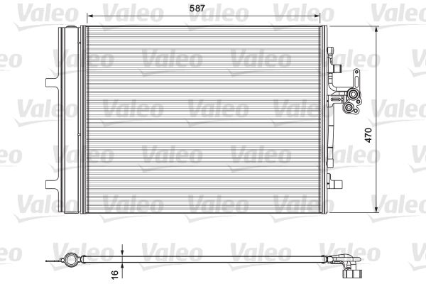 VALEO Kondensator, Klimaanlage (814318)