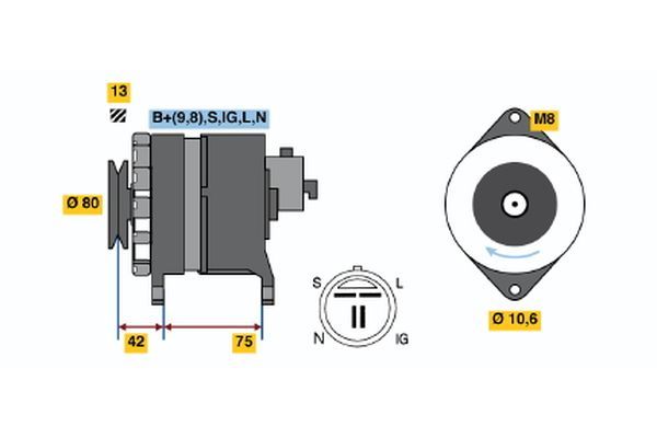 BOSCH Generator (0 986 041 781)