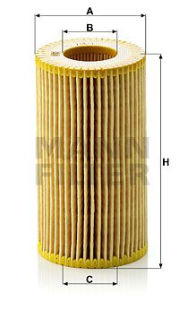 MANN-FILTER Ölfilter (HU 718/1 n)