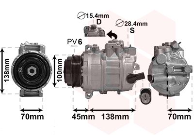 VAN WEZEL Kompressor, Klimaanlage (5800K384)